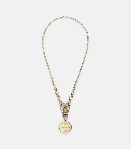 Dream Lattice 18kt gold chain necklace with diamonds