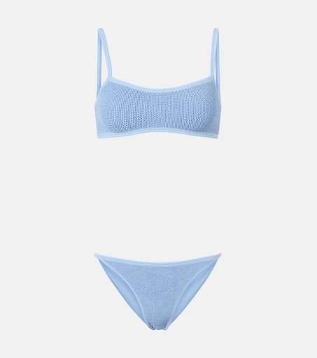 【関税込み】Hunza G ブラック Tyler Tonal ビキニ Hunza G Tyler Bikini Set in Black | REVOLVE