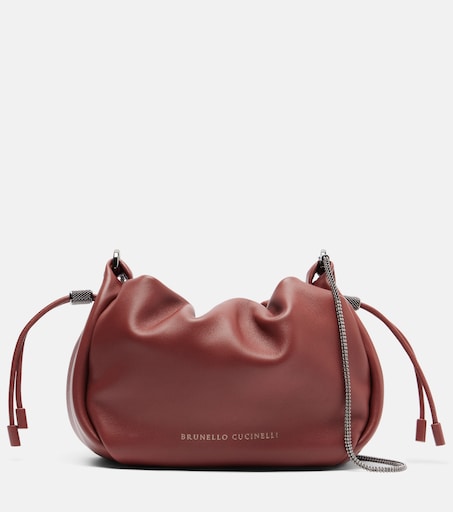 Brunello Cucinelli Mellow Mini leather crossbody bag