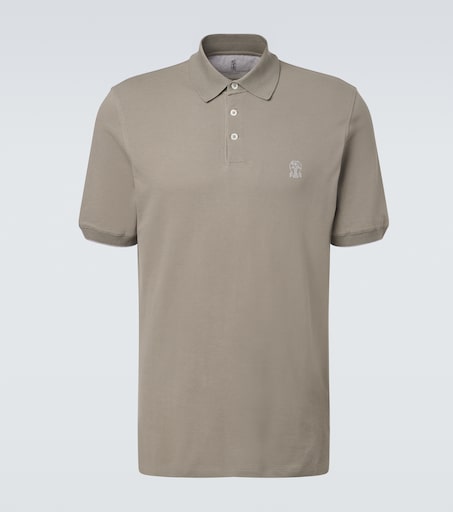 Brunello Cucinelli Cotton piqué polo shirt