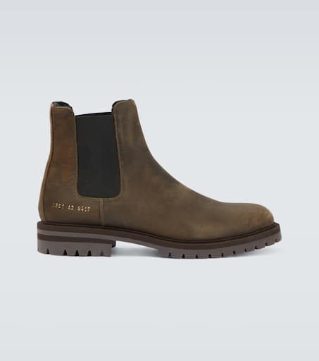 Leather Chelsea boots in brown Common Projects Mytheresa