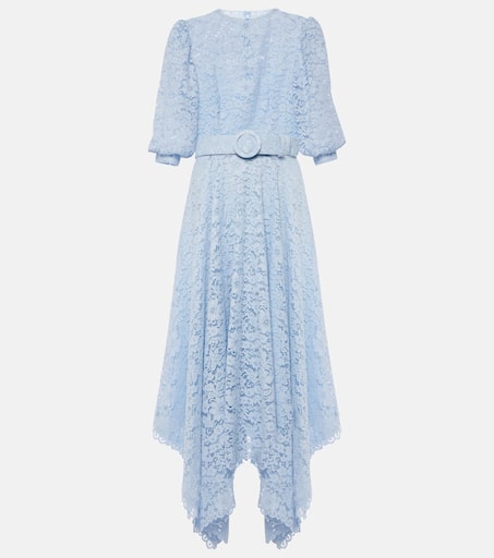 COSTARELLOS コスタレロス ワンピース Lace midi dress955176 Lace midi dress in neutrals - Costarellos | Mytheresa