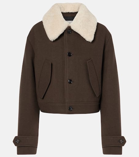 コート AMI PARIS FW24 Brown wool jacket (FCO214WV0051 221) AMI Paris AMI Paris Coats | baltini | REVERSIBLE