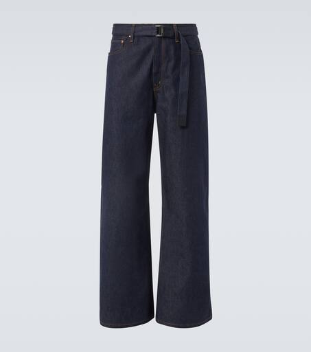 Shop Sacai - Levi's x Sacai Belted Wide-Leg Jeans | Saks