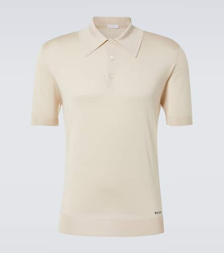 ポロシャツ Prada Silk and cotton polo shirt Prada Silk and Cotton Polo Shirt - Polo Shirts - Free