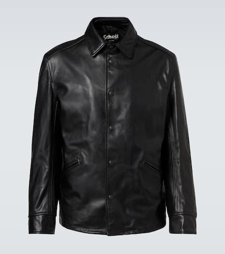 Schott leather jacket in black - Junya Watanabe | Mytheresa