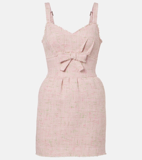 open lace back dress Palma Short jumpsuit in tweed fabric with round neck main image 0