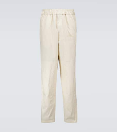 パンツ Jil Sander Beige Cotton Straight Pants Jil Sander Men's Beige Cotton Blend Pants () IFCHIC.COM