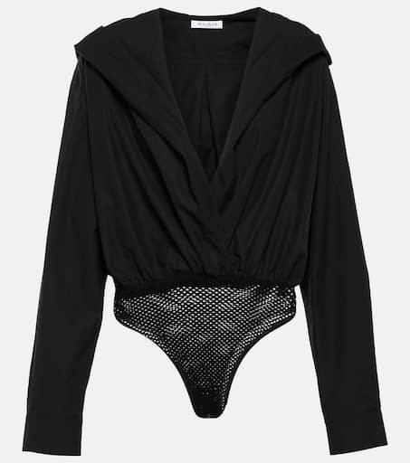 スリップ・インナー・キャミ ALAIA BLACK COTTON BODYSUIT P00820547.jpg