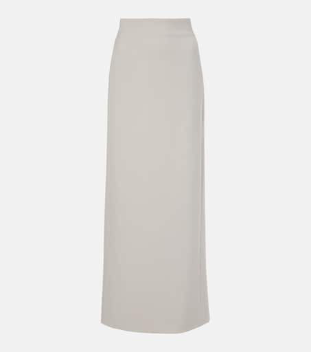【INCHANT ME】Hidden wool slit skirt Wool Mohair Hop Sack Slit Skirt – La Garçonne