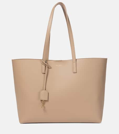 Saint Laurent East West Shopper Tote Beige Leather