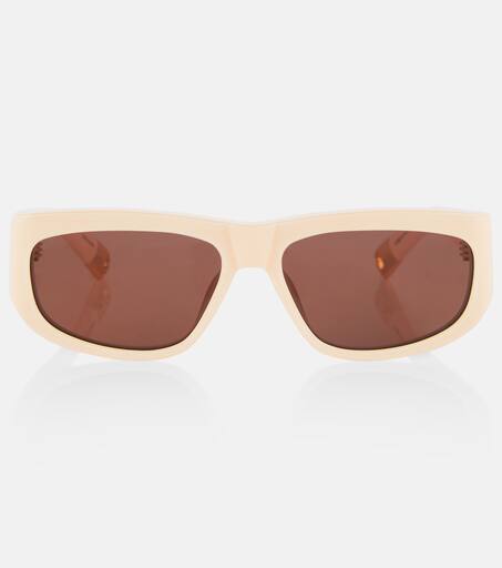 【送料&関税込】Jacquemus Rectangular Frame Sunglasses - Uni X Jacquemus Rond Rectangular Sunglasses White And Blue | The