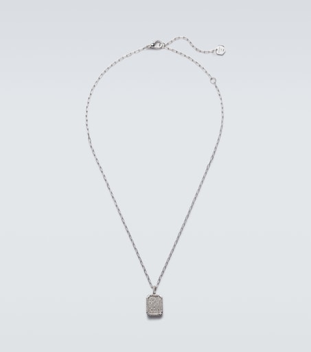18kt white gold pendant necklace with diamonds