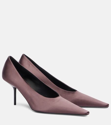 Victoria Beckham ブラックサテン　パンプス Transparent Sandal In Black – Victoria Beckham Inc