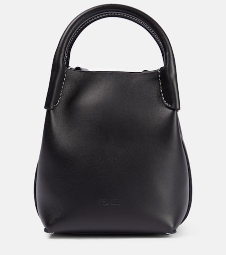 【関税&送料込】Loro Piana Bale Micro Leather Bucket Bag Bale Micro leather-trimmed bucket bag in white - Loro Piana