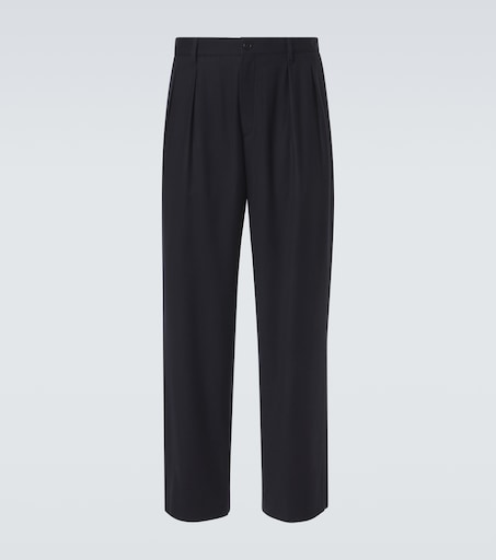 x Alanui wool straight pants in black - Giorgio Armani | Mytheresa