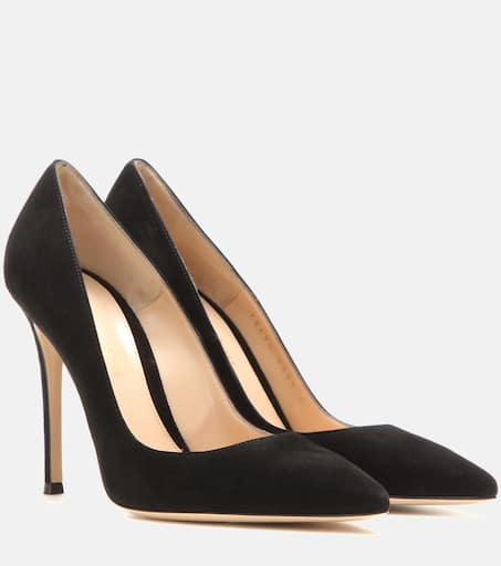 【関税&送料込】Gianvito Rossi Chocolate Suede Pumps Gianvito Rossi Chocolate Suede Pumps | italist