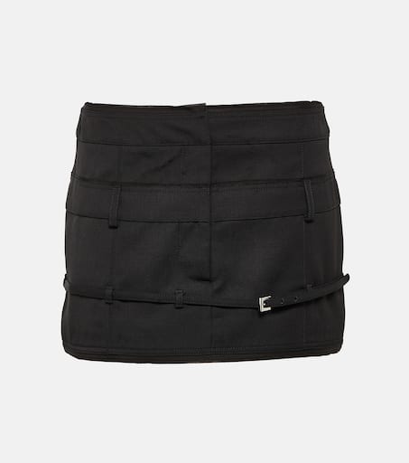 Jacquemus La Mini Jupe Bahia ウールクレープミニスカート Jacquemus La Mini Jupe Bahia Miniskirt | Black | FARFETCH VN
