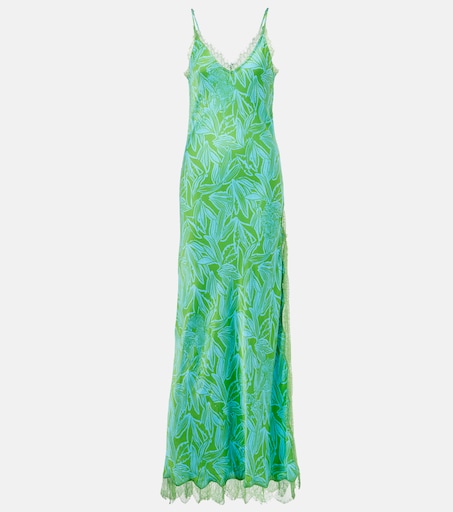 chinese dress ladies Lilly Pulitzer Hadly Smocked Cotton Maxi Amalfi Blue Leaf It Wild MD at  Amazon Women's Clothing store