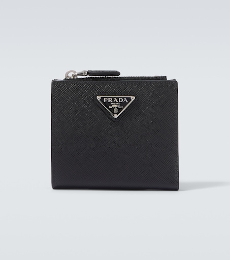 Small Saffiano leather wallet in black - Prada | Mytheresa