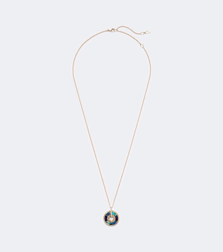 Possession Decor Palace 18kt rose gold pendant necklace with gemstones