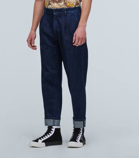 【送料無料】 PRADA Wide, selvedge denim jeans Prada Wide and Selvedge Denim Jeans | Saks Fifth Avenue