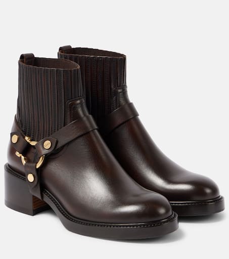 ブーツその他 CHLOE DAKOTA SUEDE BIKER BOOTS Chloé Dakota Leather Tall Shaft Boots | Saks Fifth Avenue