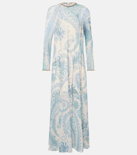オールインワン・サロペット Zimmermann Maxi Dress With Paisley Print ZIMMERMANN Paisley-print cotton-voile and crochet maxi dress