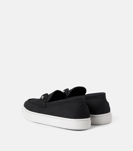 Christian Louboutin Kids 참벨리키드 스웨이드 로퍼