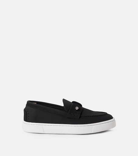 Christian Louboutin Kids 참벨리키드 스웨이드 로퍼