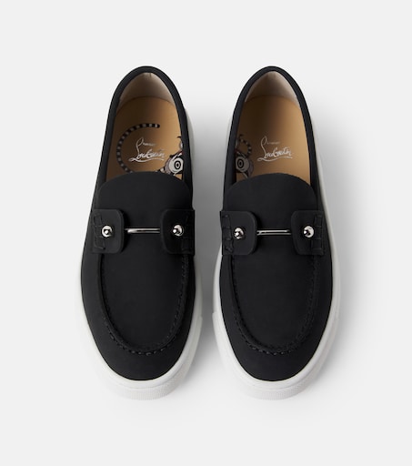 Christian Louboutin Kids 참벨리키드 스웨이드 로퍼