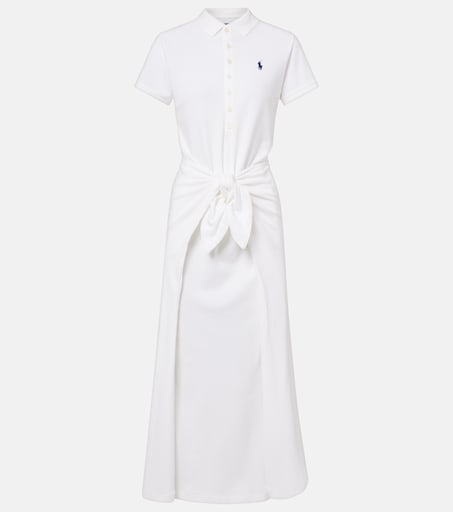 Polo Ralph Lauren icon logo cotton Polo dress in White Polo Ralph Lauren icon logo cotton Polo dress in White