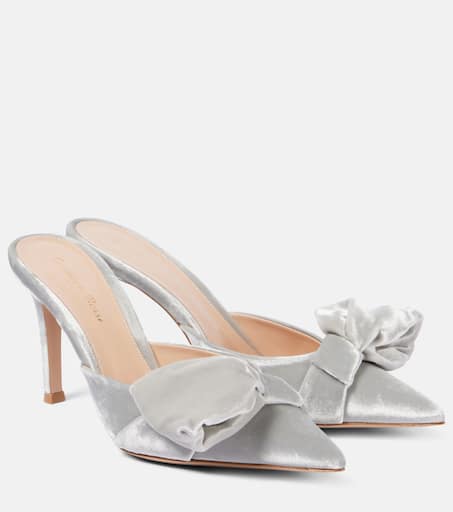 【関税&送料込】Gianvito Rossi Jaipur Mule 85 Gianvito Rossi - Jaipur 85 embellished satin mules Gianvito