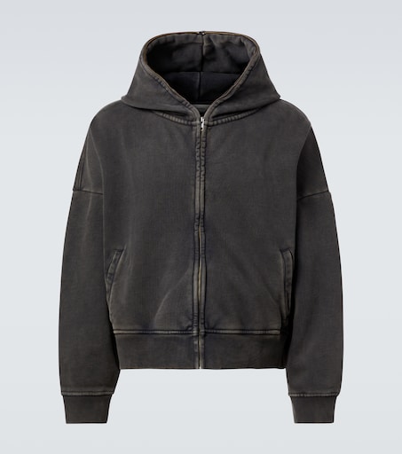 Cotton zip-up hoodie in black - Entire Studios | Mytheresa