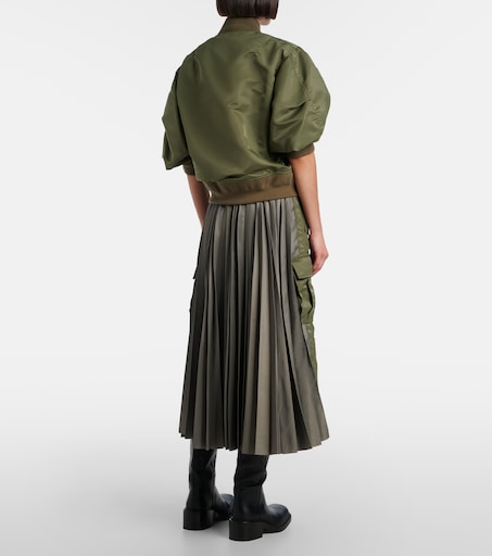 SACAI 플리츠 미니스커트