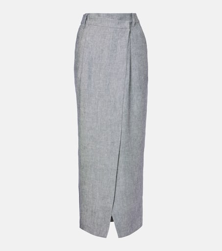 【関税&送料込】Brunello Cucinelli Gonna Lunga In Misto Lino P01016095.jpg