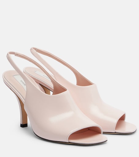 Sandales slingback en cuir en rose – Toteme | Mytheresa