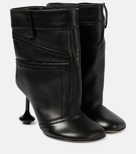 Toy leather ankle boots in black - Loewe | Mytheresa