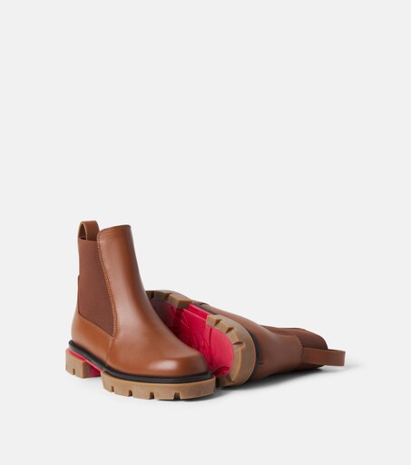 Christian Louboutin Kids 마르차크로체 레더 첼시 부츠