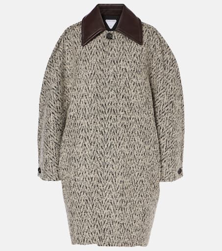 コート Bottega Veneta Double-Breasted Mohair And Alpaca Blend Coat BOTTEGA VENETA DOUBLE-BREASTED MOHAIR AND ALPACA BLEND COAT
