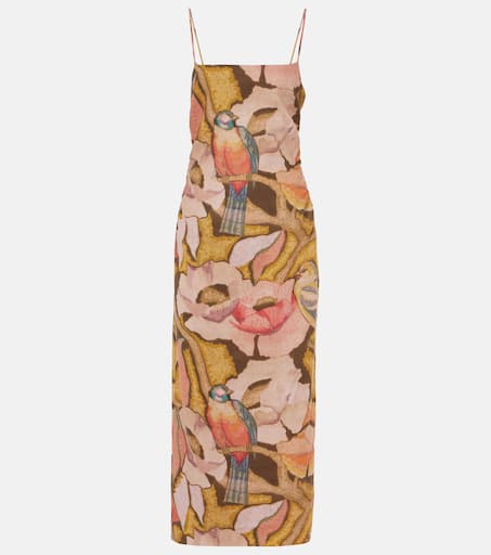 【関税込み】Tallulah Dresses Talulah floral linen maxi dress in multicoloured - SIR