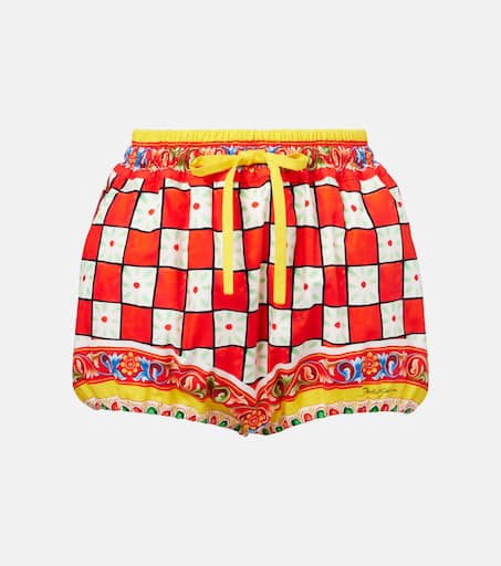 【送料&関税込】Dolce & Gabbana Bandanna Printed Short-s Kids White Bandanna Print Swim Shorts by Dolce&Gabbana on Sale