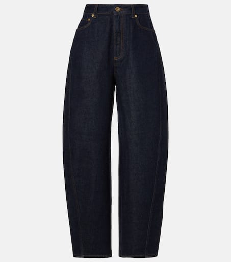 Cocoon high-rise wide-leg jeans in blue - Givenchy | Mytheresa