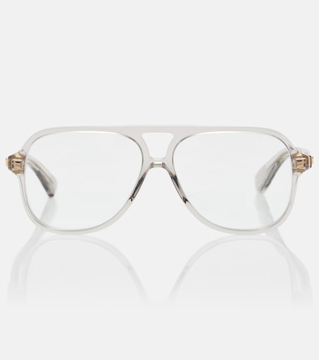 Slim Ribbon aviator glasses in grey - Bottega Veneta | Mytheresa display picture 1