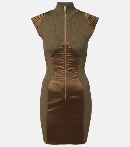 JEAN PAUL GAULTIER 울 블렌드 미니드레스