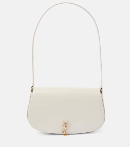 Voltaire Mini leather shoulder bag in white - Saint Laurent