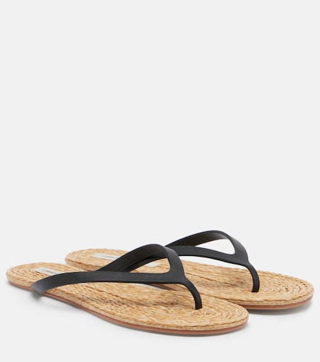 Palma leather thong sandals in black - Christopher Esber | Mytheresa