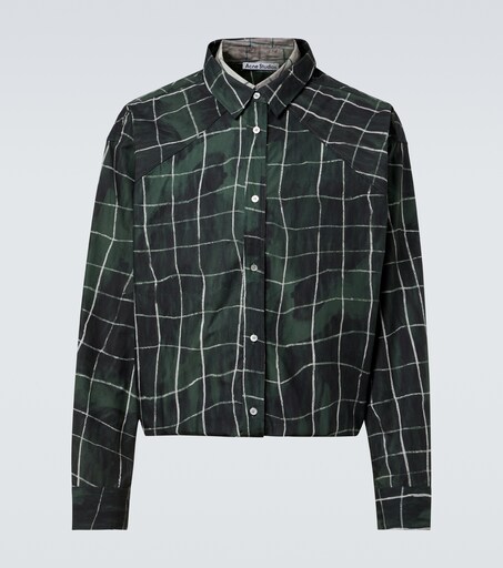Chemise Homme IZOD 2XL En Coton Vert à Carreaux - Neuve Sans étiquettes, Coupe Régulière