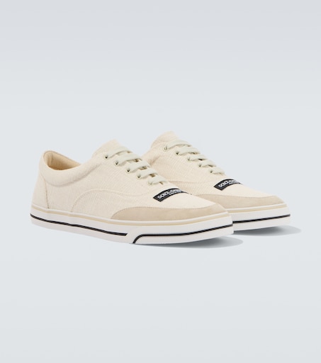 Dolce & Gabbana Suede-trimmed sneakers
