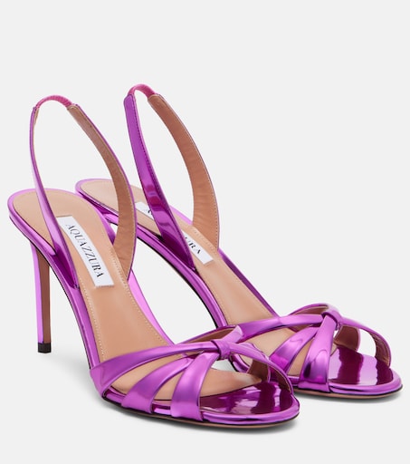 Tati 85 slingback sandals in pink - Aquazzura | Mytheresa